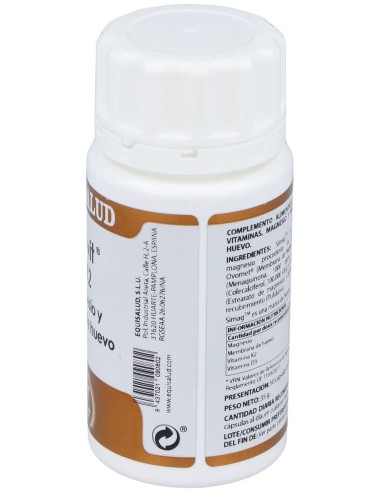 Holovit D3+K2 Con Magnesio Y Membrana Huevo 50Cap de Equisalud