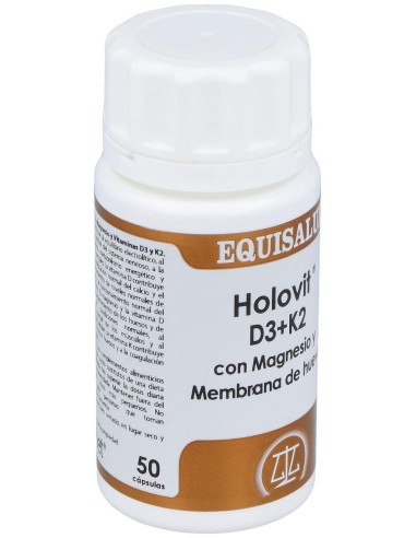 Holovit D3+K2 Con Magnesio Y Membrana Huevo 50Cap de Equisalud