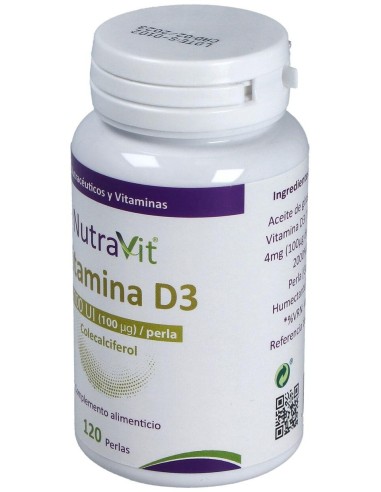 Nutravit Vitamina D3 120Perlas de Nutravit