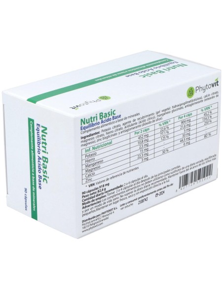 Nutri Basic 90 Vcaps.Blister de Phytovit