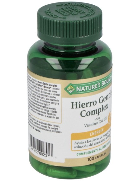 Hierroc/Vitc&B12 100Caps(24X50,1G)  de Nature´s Bounty