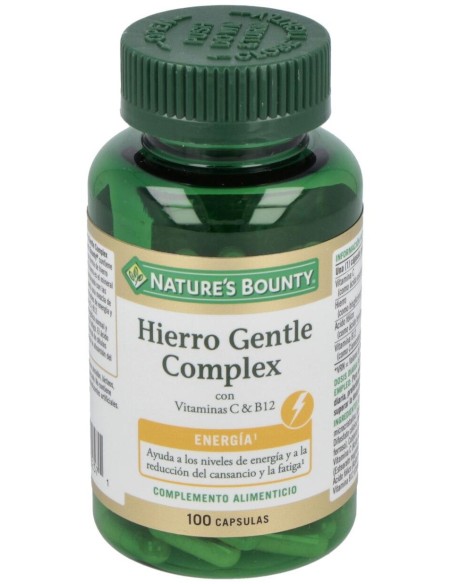 Hierro Gentle Complex 100Cap. de Nature´S Bounty