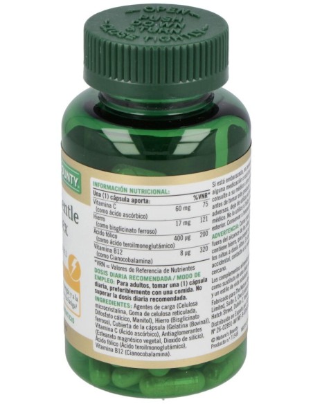 Hierroc/Vitc&B12 100Caps(24X50,1G)  de Nature´s Bounty