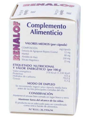 Renalof 30Cap. de Catalysis