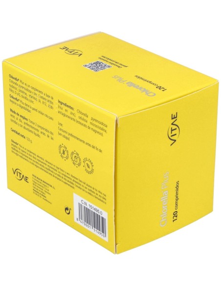 Chlorella Plus 120 comprimidos de Vitae