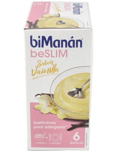 Natillas Sustitutivas Vainilla 6Sbrs. de Bimanan