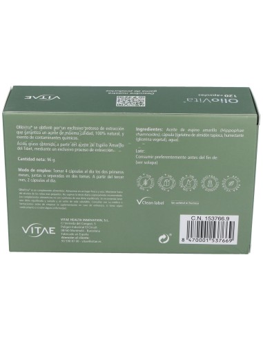 Oliovita (Piel Y Mucosas) 120Cap. de Vitae