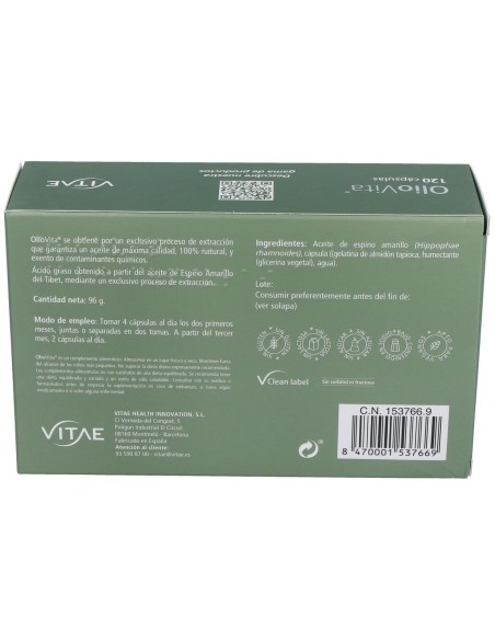 Oliovita (Piel Y Mucosas) 120Cap. de Vitae