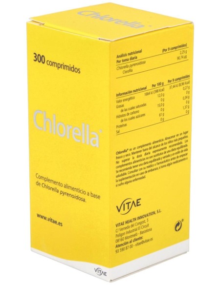 Chlorella 300 comprimidos de Vitae