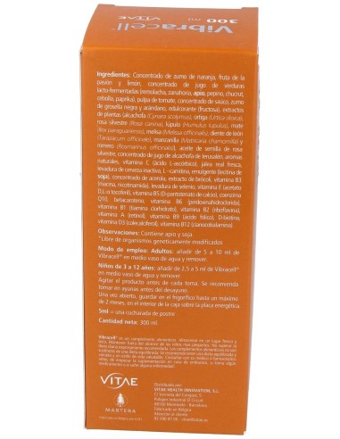 Vibracell 300Ml. de Vitae