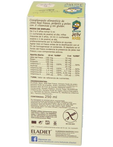 Jelly Kids Prevent 250Ml.Jarabe (Sabor Fresa) de Eladiet