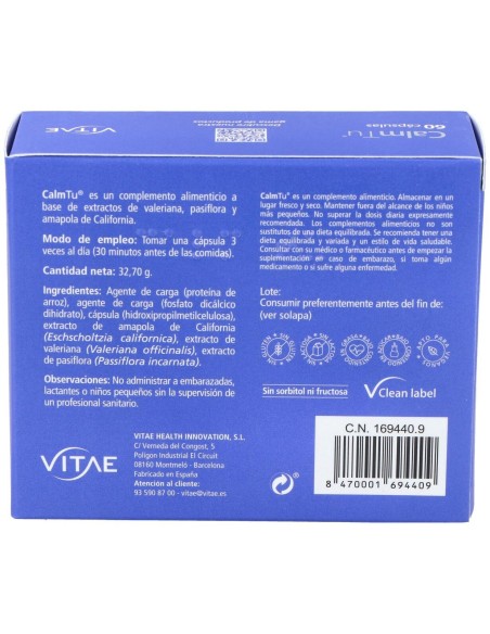 Calm Tu 60Cap. de Vitae