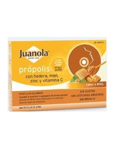Juanola Pastillas Propolis Hedera-Miel 24Ud de Juanola