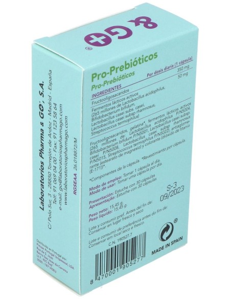 Pro-Prebioticos 30Cap. de Pharma & Go