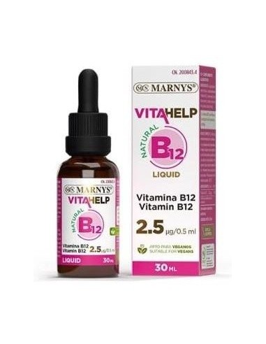 Vitamina B12 Liquida  Botella Con Pipeta - 30 Ml. Marnys