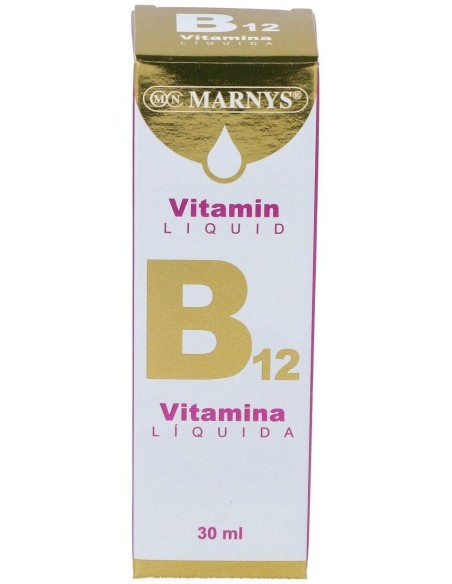 Vitamina B12 Liquida  Botella Con Pipeta - 30 Ml. Marnys