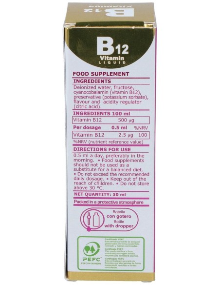 Vitamina B12 Liquida 30Ml. de Marnys