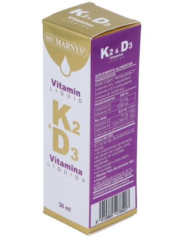 Vitamina K2   D3 30Ml. de Marnys