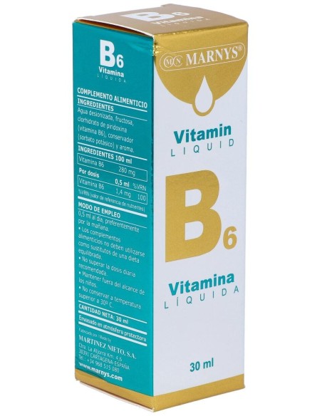 Vitamina B6 Liquida 30Ml. Vitahelp de Marnys
