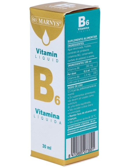 Vitamina B6 Liquida 30Ml. de Marnys