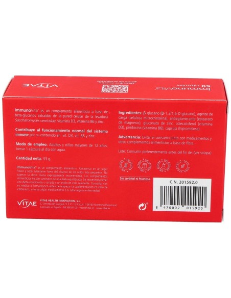 Inmunovita 60Cap. de Vitae