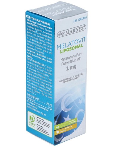 Melatovit Liposomal Melatonina Liposomada 30Ml. de Marnys