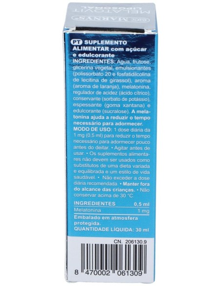 Melatovit Liposomal Melatonina Liposomada 30Ml. de Marnys