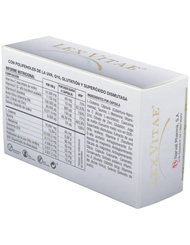 Lex Vitae (Uso Interno) Blister 60Cap. de Narval Pharma, S.A.