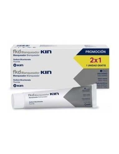 Fluor Kin Pasta Dental Blanqueador 125Ml 2Ud. de Kin