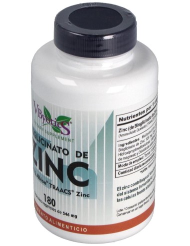 Zinc Bisglicinato 180Cap. de Vbyotics