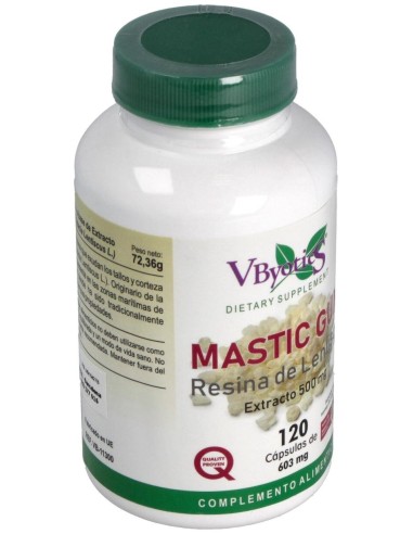 Mastic Gum Resina De Lentisco 120Cap. de Vbyotics