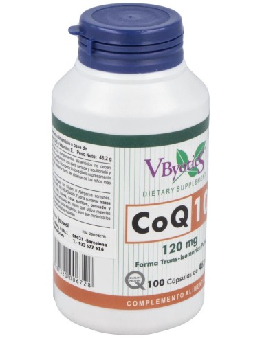 Coenzima Q10 120Mg. 100Cap. de Vbyotics