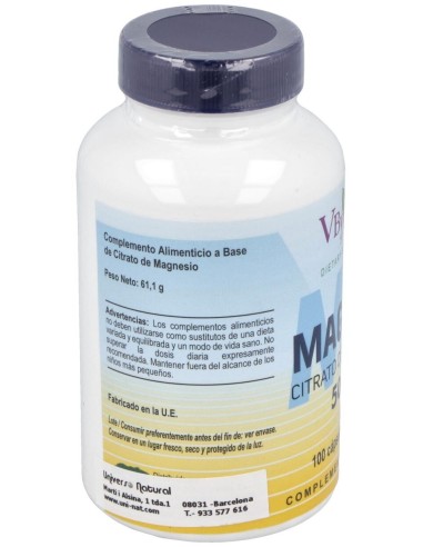 Magmax Citrato De Magnesio 500Mg. 100Cap. de Vbyotics