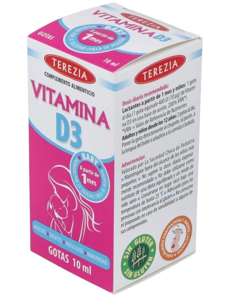 Vitamina D3 Gotas 10Ml. de Terezia