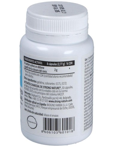 Carbon Activo 30Cap. de Strong Nature