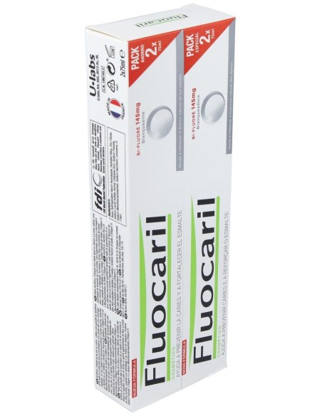 Fluocaril Duplo Blanqueador Dentifrico 2X75Ml. de Fluocaril
