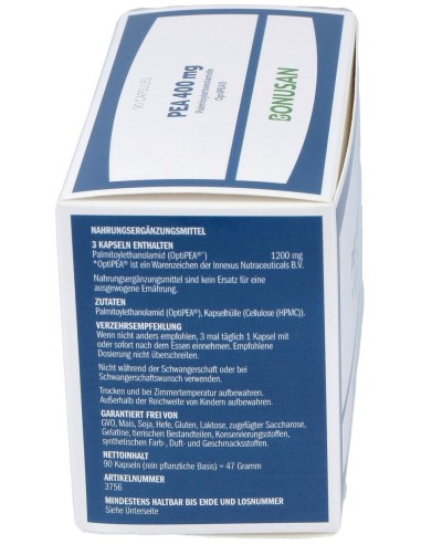 Pea 400Mg. 90Cap. de Bonusan