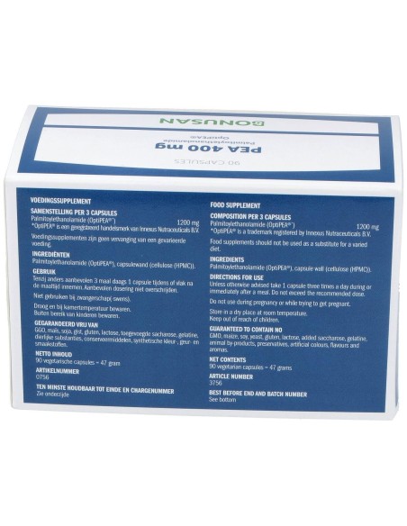 Pea 400Mg. 90Cap. de Bonusan