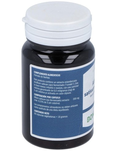 Allium Sativum Ext. Ajo Fermentado 60Cap. de Bonusan