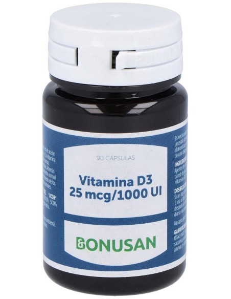 Vitamina D3 25Mcg/1000Ui 90Cap. de Bonusan