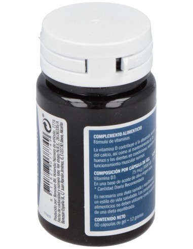 Vitamina D3 75Mcg/3000Ui 60Perlas de Bonusan