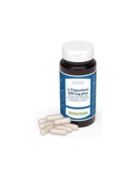 L-Triptofano Plus 500Mg. 60Cap. de Bonusan