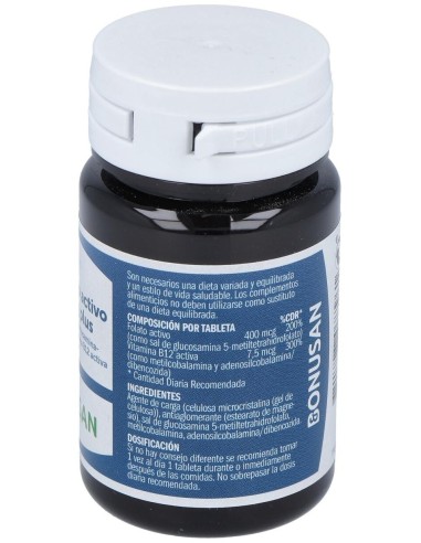 Acido Folico Activo 400Mcg. Plus 90Comp. de Bonusan