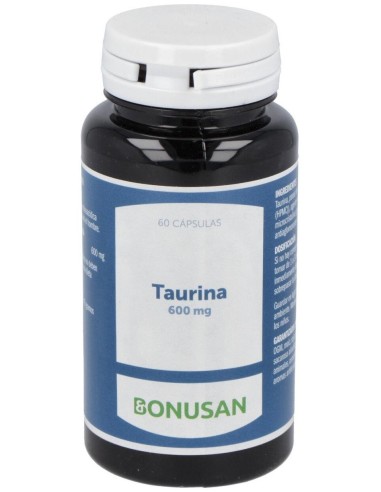 Taurina 600Mg. 60Vcap. de Bonusan