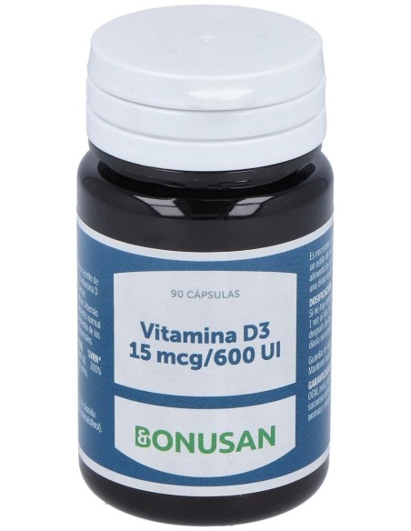 Vitamina D3 15Mcg. 90Cap. de Bonusan