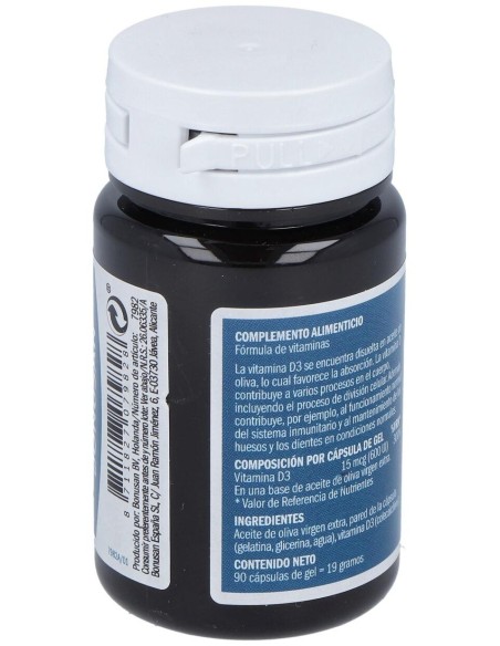 Vitamina D3 15Mcg. 90Cap. de Bonusan