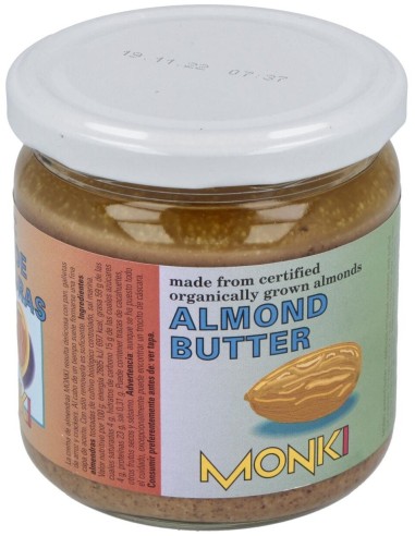 Crema De Almendras Tostadas  330Gr. Bio de Monki