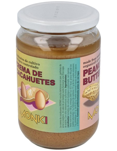Crema De Cacahuete Grande Bio 650 g  de Monki