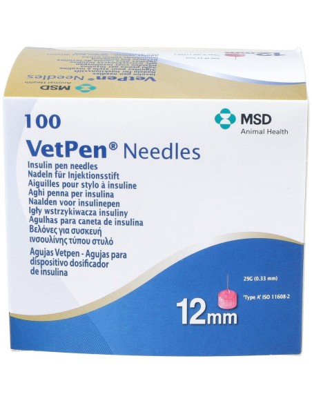 Vetpen Needles 12Mm 100/Box 449 (Ndr) de Msd Vet