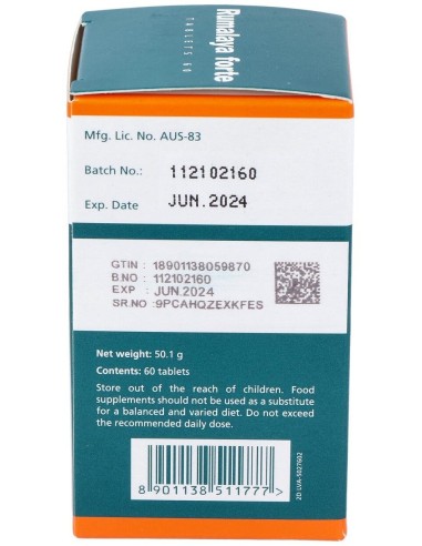 Rumalaya Forte 60Cap. de Himalaya